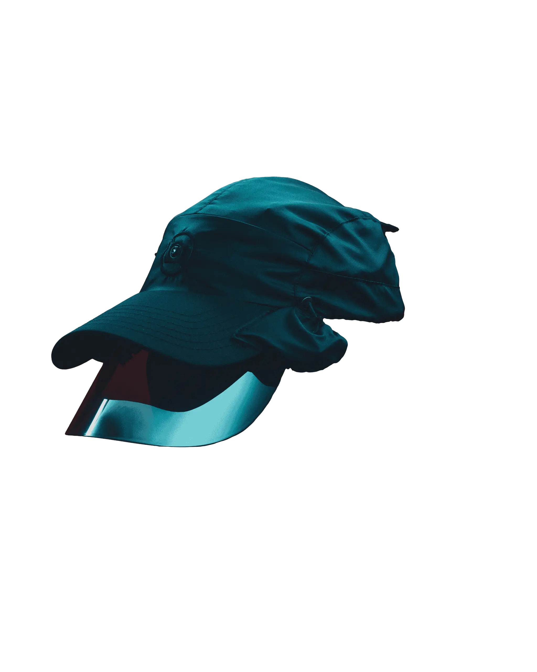 Captured Cap rotating through 180 degrees.