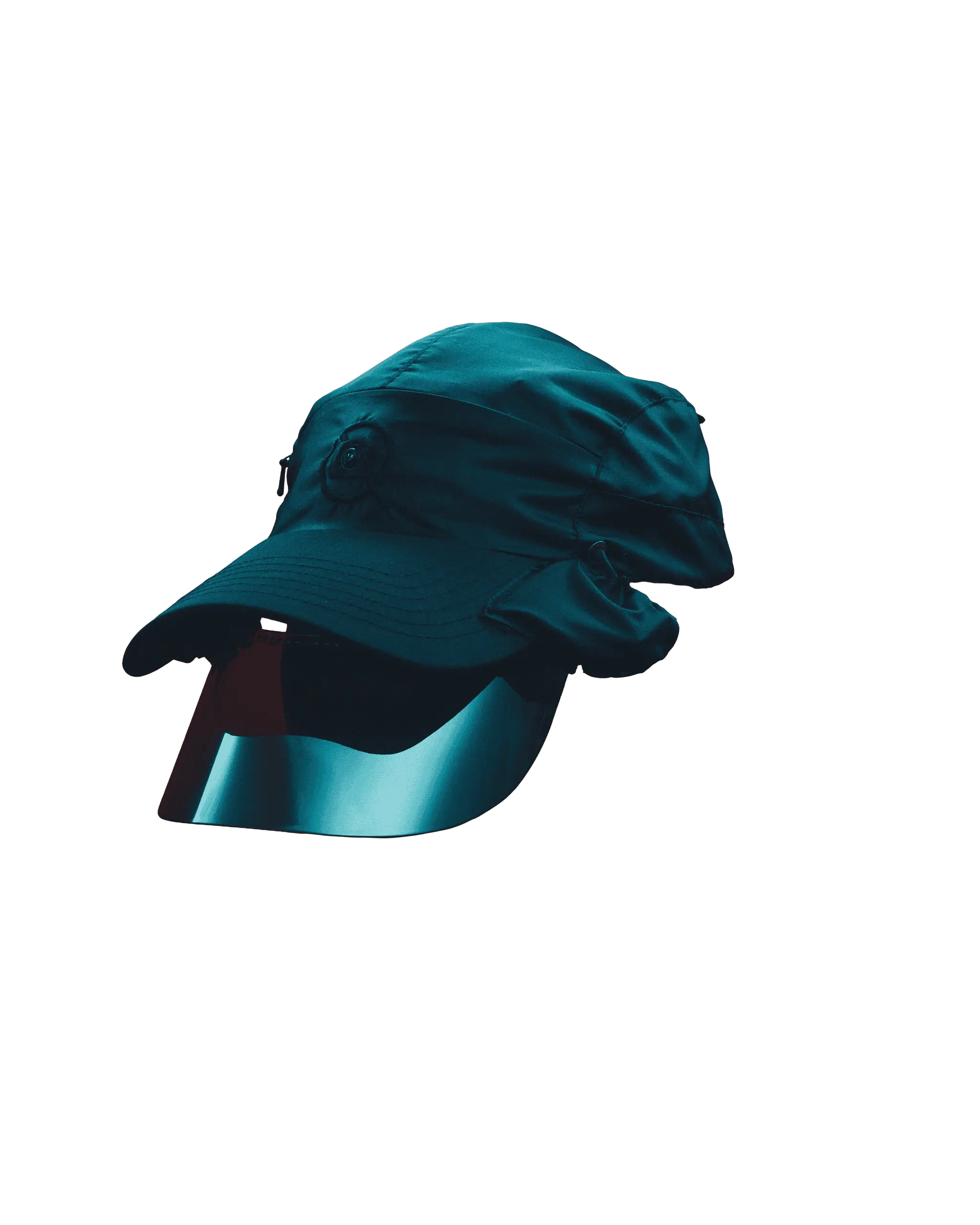Captured Cap rotating through 180 degrees.